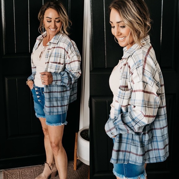 Tops - Blue flannel